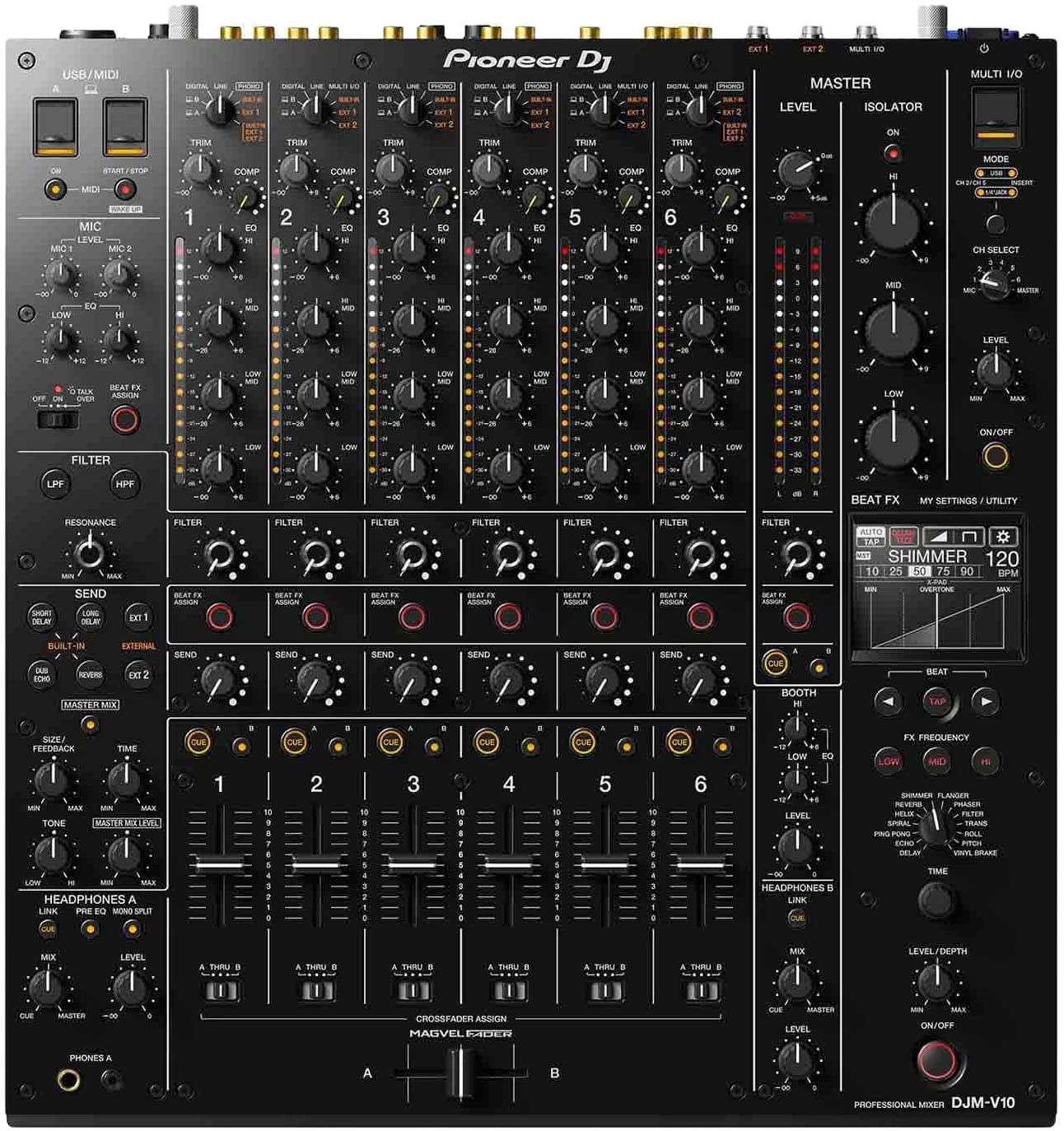 Pioneer DJ DJM-V10 6-Channel DJ Mixer