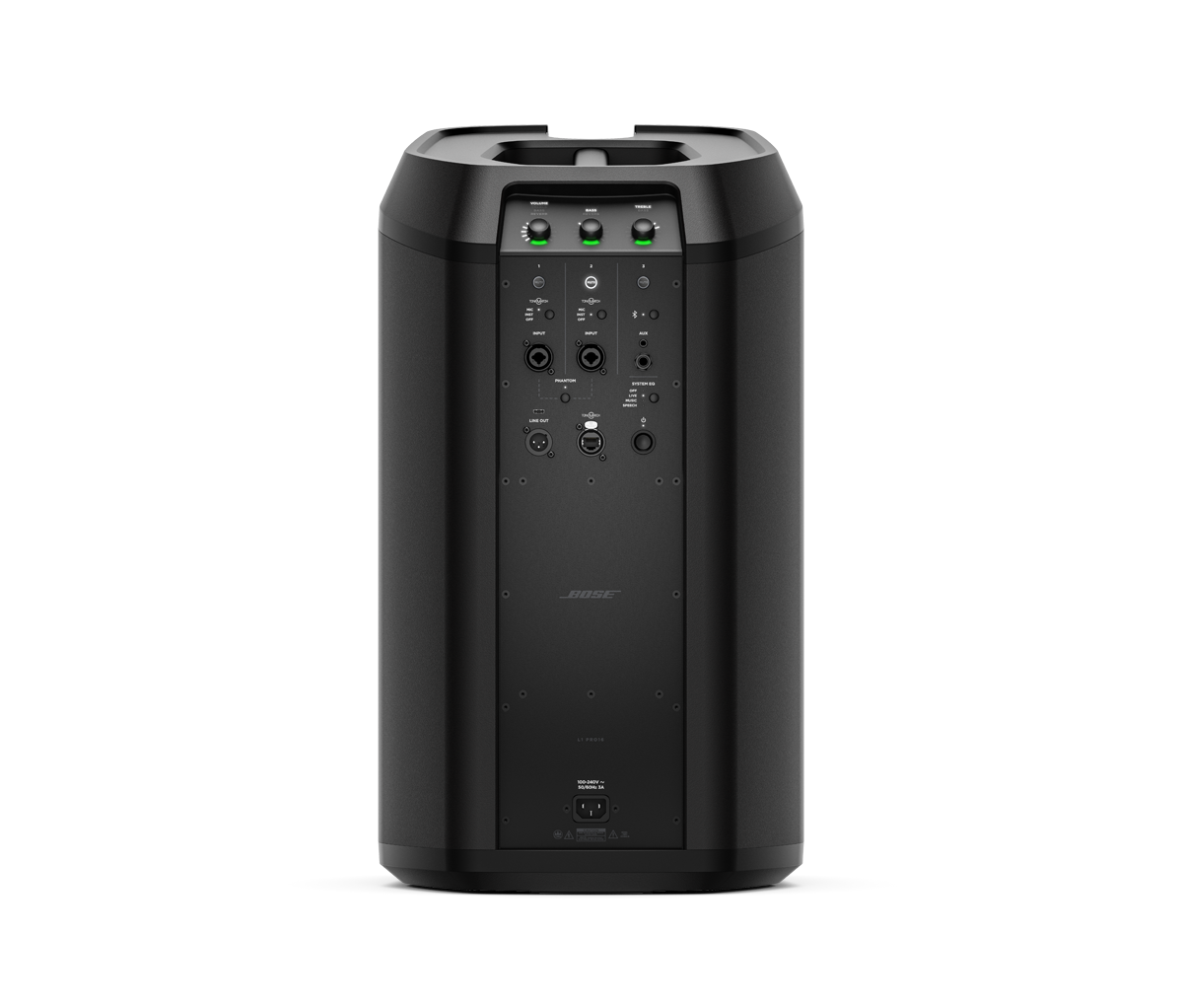Bose L1 Pro16 - rear panel and mixer