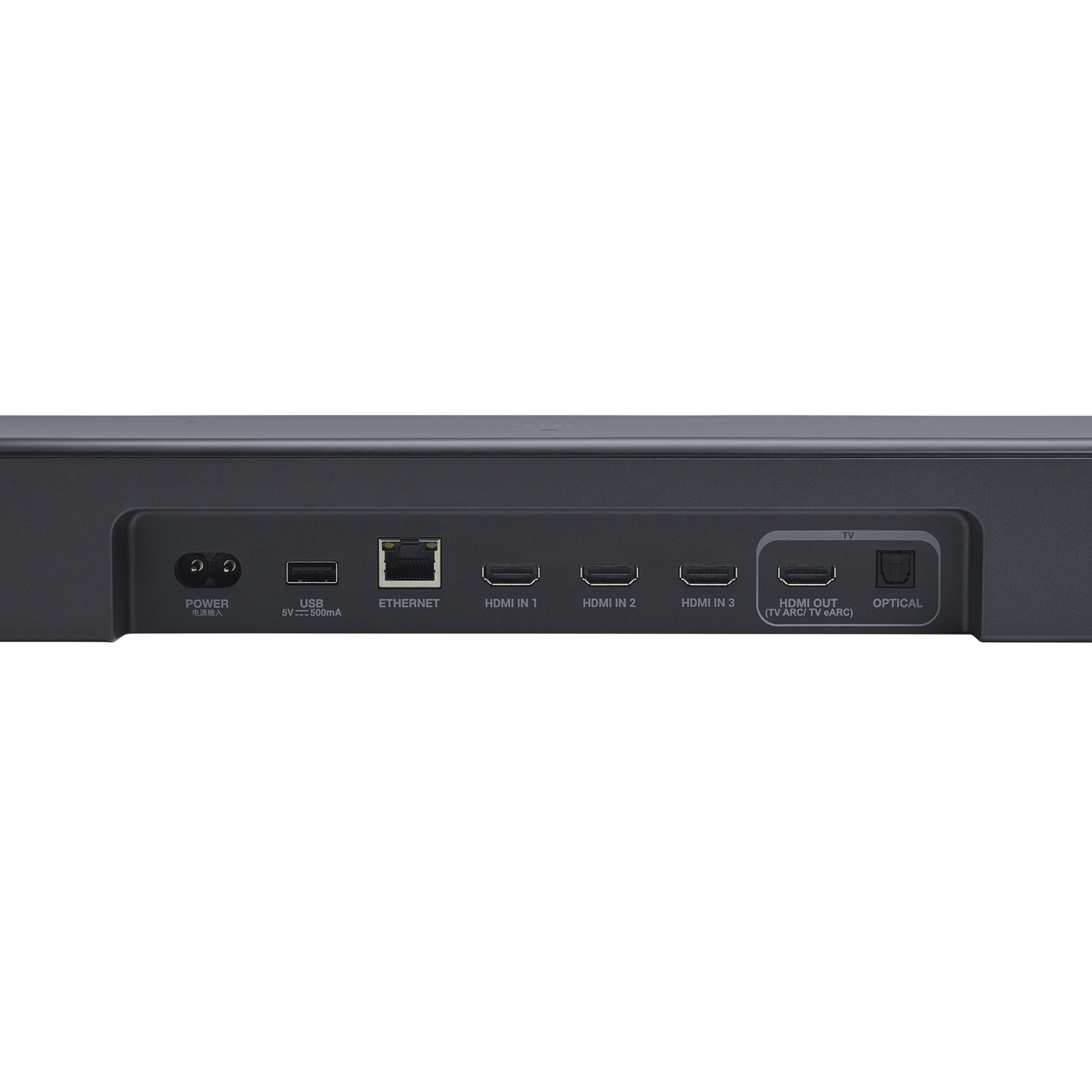 JBL Bar 1000MK2 - connections panel