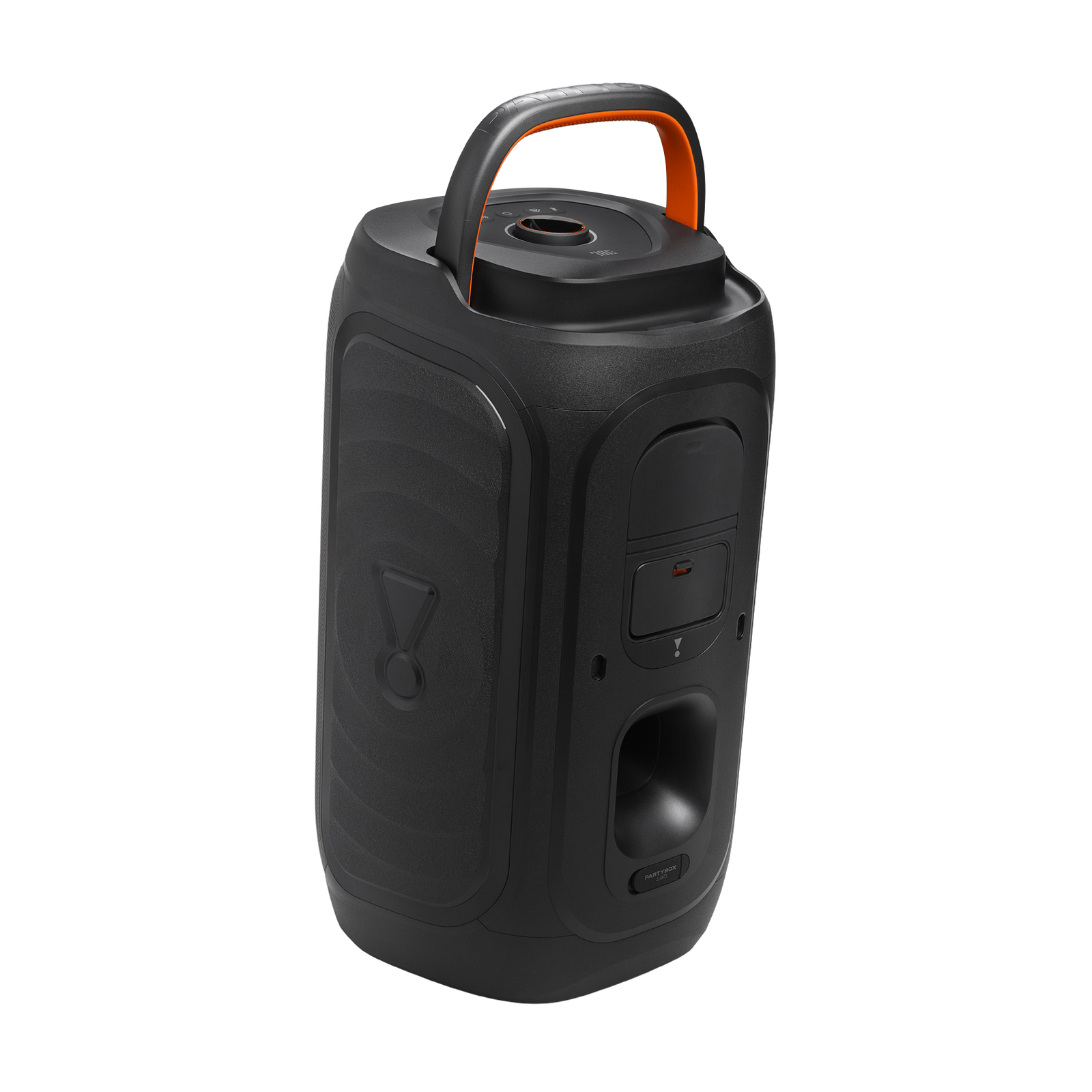 JBL PartyBox 130 Black - back and handle