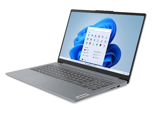 Lenovo IdeaPad Slim 3 15IRH8 laptop in Arctic Grey, open