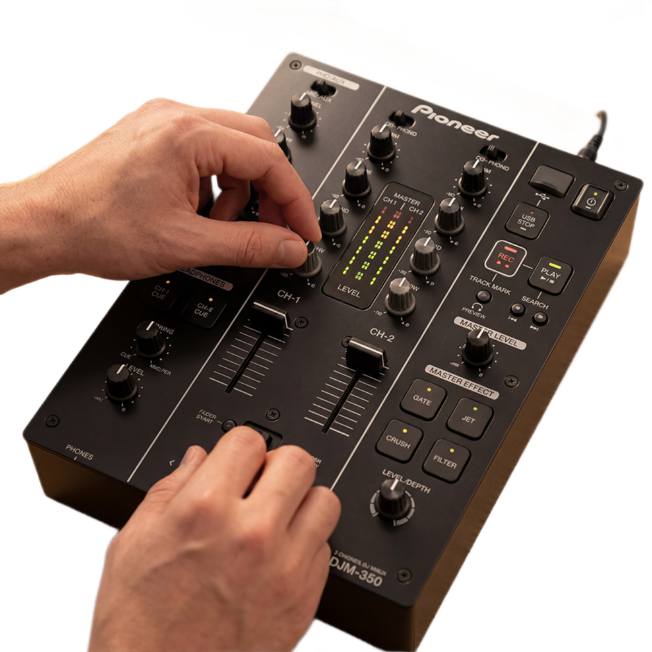 Pioneer DJ DJM-350 2-Channel DJ Mixer