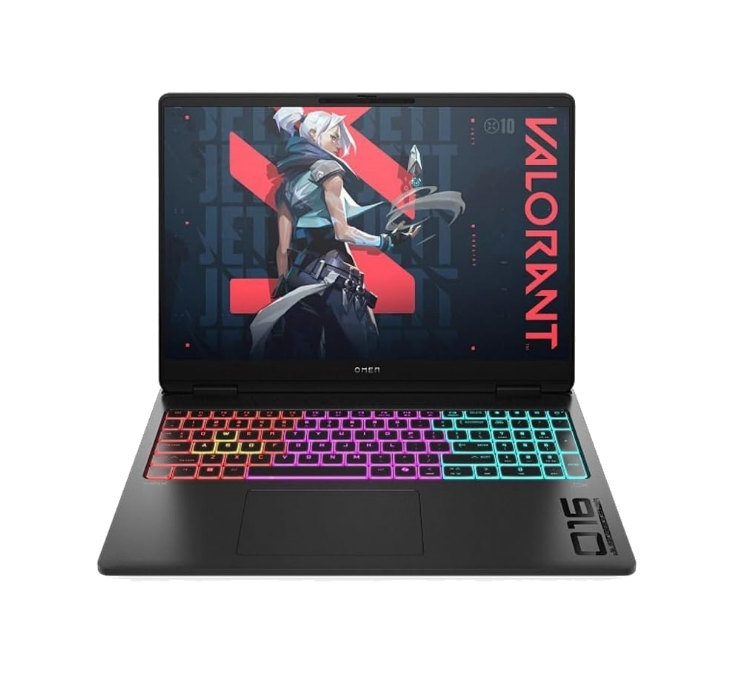 HP OMEN MAX 16-ak0007ne gaming laptop, open front view