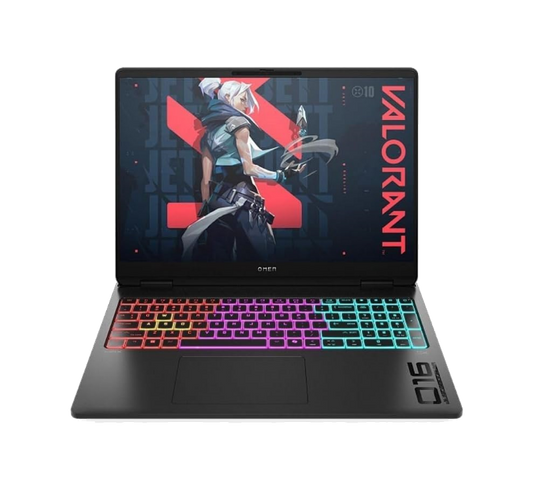 HP OMEN MAX 16-ak0007ne gaming laptop, open front view